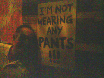 beers for queers: i'm not wearing any pants